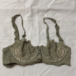 Victoria's Secret Sage Green Lace Bra